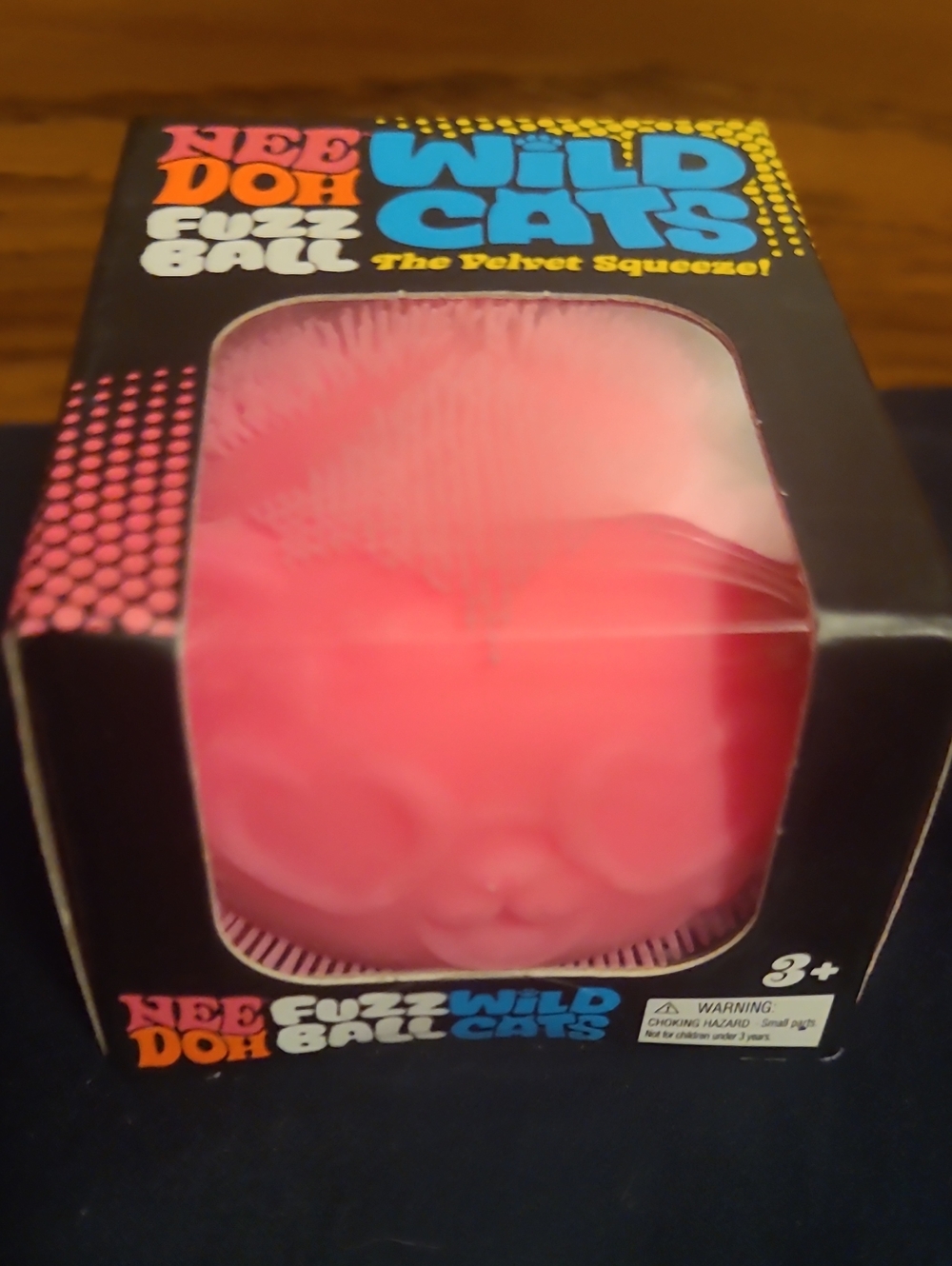 Wild Cats Fuzz Ball Velvet Squeeze - Pink